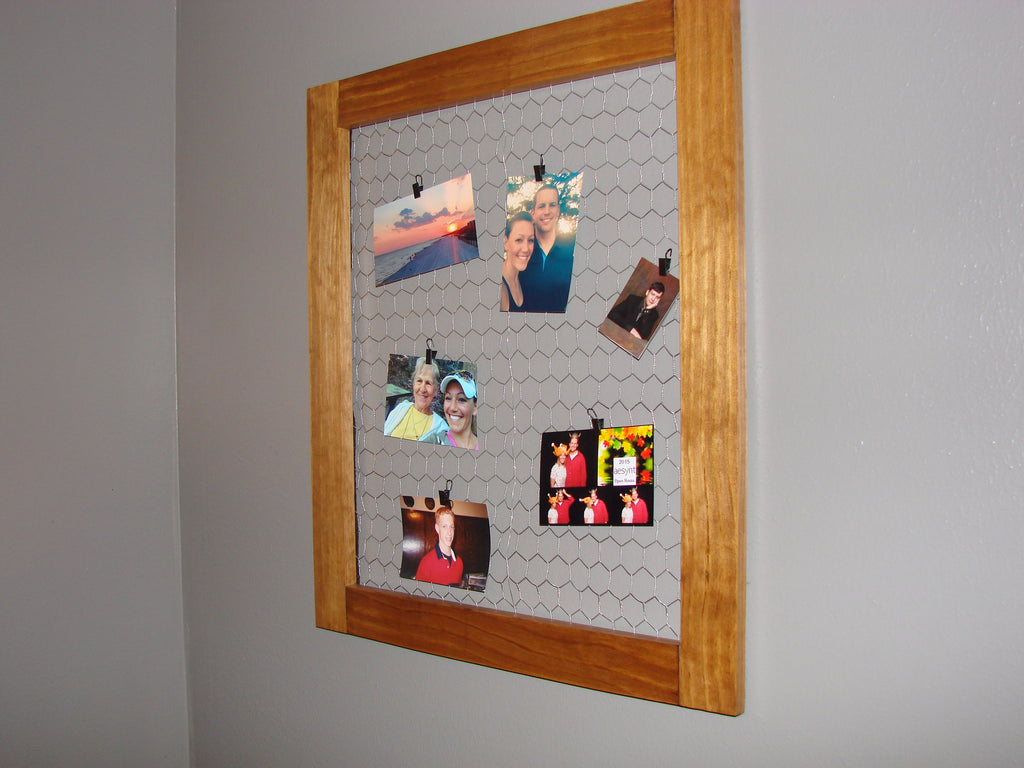 Chicken Wire Bulletin Board - Martin Woodworking