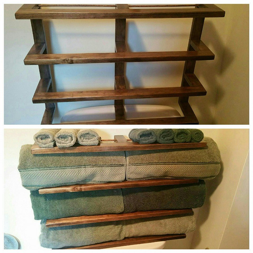 Double Towel Rack - Martin Woodworking